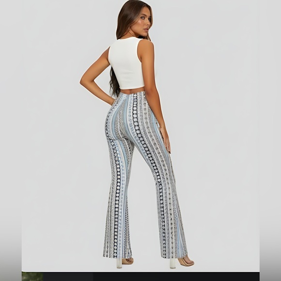 Boho High Waist Flare Leg Pant - Picture 3 of 8